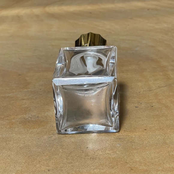 Like NEW Glass Perfume Bottle Floral Etched Design - Picture 5 of 10